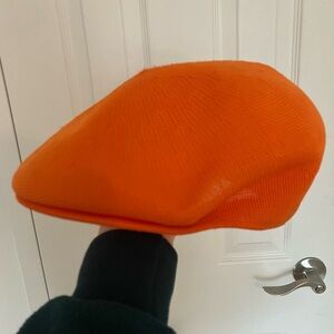 Vintage Orange Kangol Newsboy Cap
